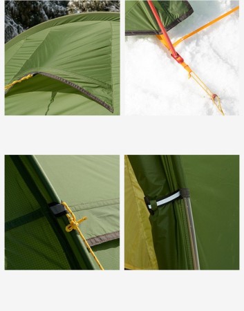 Палатка 2-местная Naturehike Opalus NH17L001-L, 20D, зеленый, 6976023924781