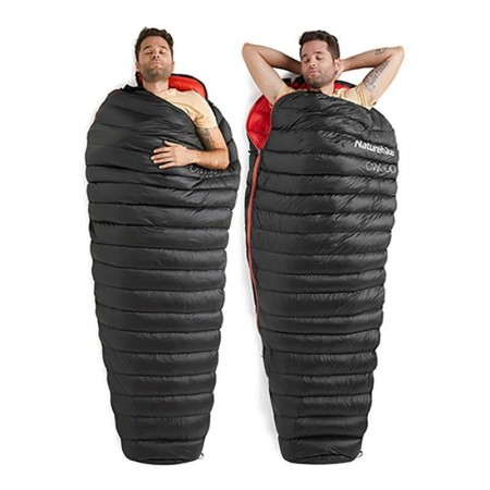 Мешок спальный Naturehike CW300 NH18S300-D из гусинного пуха голубой