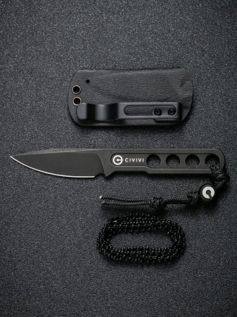 Нож CIVIVI Fixed Blade Circulus сталь 10Cr15CoMoV, рукоять из нержавеющей стали с каменной (Вскрытая, поврежден. упаковка)
