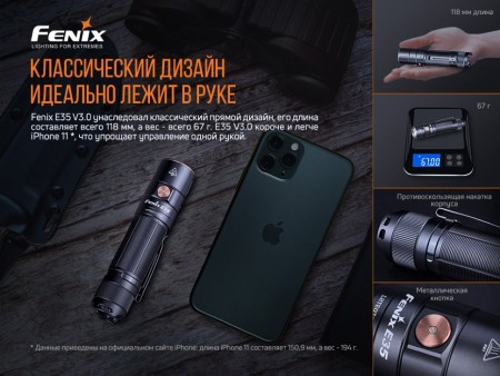 Фонарь Fenix E35 V3.0