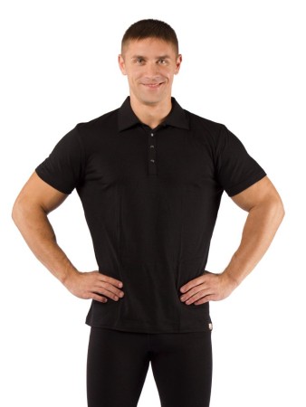 Футболка  мужская DINGO/ кор. рукав/ шерсть 160/ черный