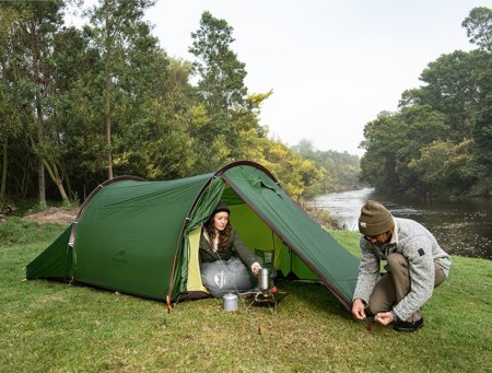 Палатка 2-местная Naturehike Сloud Tunnel NH20ZP006, 20D , зеленый, 6927595761977