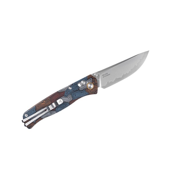 Нож складной SRM Medal 255L-GQ2 дамасский узор