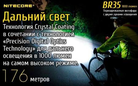 Велофара Nitecore BR35 Cree XM-L2 U2, 17189