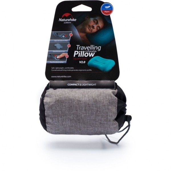 Подушка Naturehike 20LXSN NH20ZT003 квадратная с насадкой оранжевая, 6927595749500