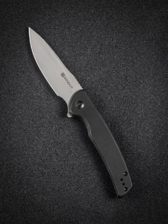Складной нож SENCUT Tynan 10Cr15CoMoV Steel Gray Stonewashed Handle Stainless Black