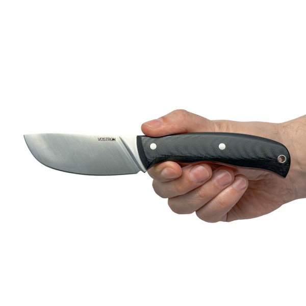 Нож с фиксированным лезвием Vostron Sever сталь VG10 с черными ножнами из кайдекса VSSV10-K