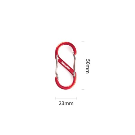 Карабин многофункциональный Naturehike NH20GS004 S-Type 5 см, 2шт