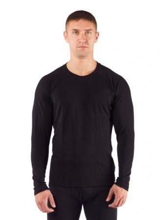 Футболка  мужская Rosta/ дл. рукав/ шерсть 220/ черный