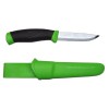 Нож Morakniv Companion Green, нержавеющая сталь, цвет зеленый, 12158