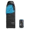 Мешок спальный Naturehike CW400 NH18C400-D с утиным пухом, размер L, черный, 6927595794548