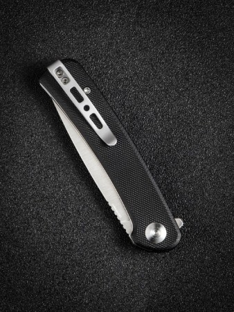 Складной нож SENCUT Neches 10Cr15CoMoV Steel Satin Handle G10 Black