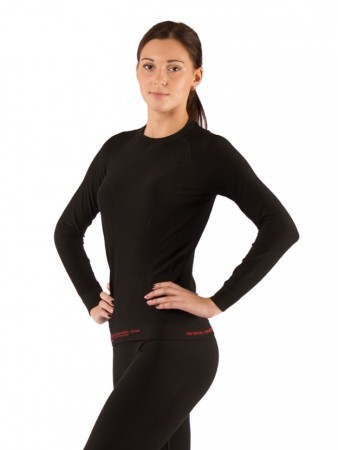 Футболка женская Atala/ дл. рукав/ синтетика/ черный