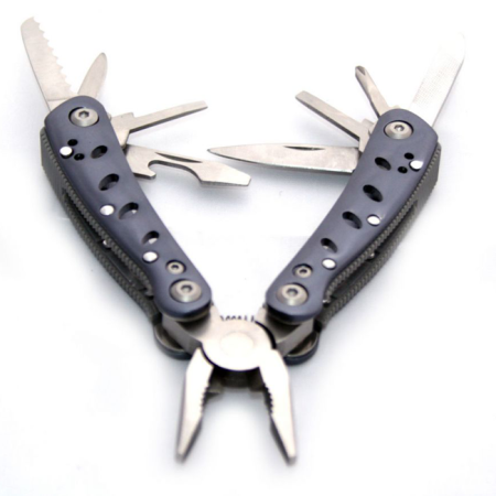 Мультитул Ganzo G2019S (10 в 1) серебристый мини