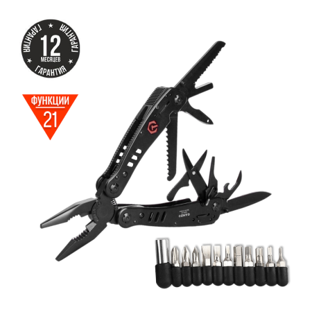 Мультитул Ganzo G301-B (21 в 1) черный