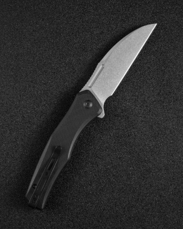 Складной нож SENCUT Watauga D2 Steel Stonewashed Handle G10 Black