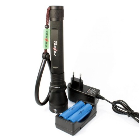 Уцененный товар Фонарь для дайвинга Ferei W152B CREE XM-L (теплый свет диода)(Б/У. Состояние на 4. Только фонарь. Нужны акб высотой не выше 68мм)