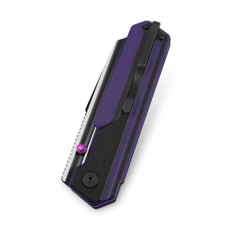 Нож Bestech Tardis сталь D2, рукоять G10 черно-фиолетовая