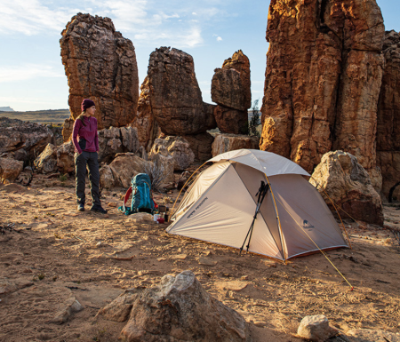 Палатка сверхлегкая Naturehike Nebula 2  NH19ZP011 двухместная, серая, 6927595745656