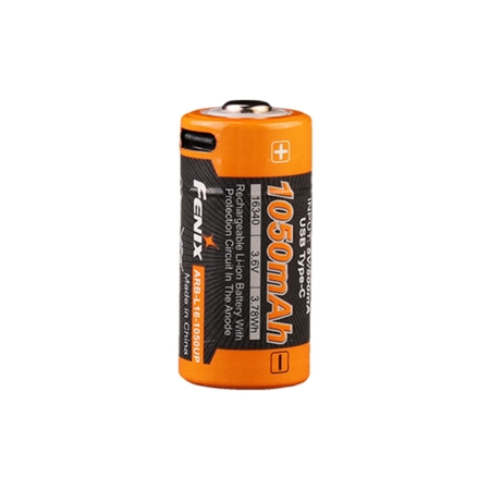 Аккумулятор Fenix 16340 ARB-L16-1050UP 1050mAh Li-ion с разъемом для USB