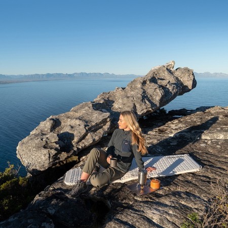 Коврик самонадувной Naturehike CNK2300DZ013 Ultralight Large, прямоугольный, серый, 6976507665889