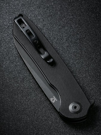 Складной нож SENCUT Kyril 9Cr18MoV Steel Black Stonewashed Handle G10 Black