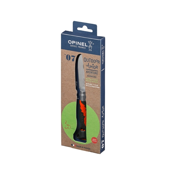 Нож Opinel №7 Outdoor Junior, хаки с оранжевым