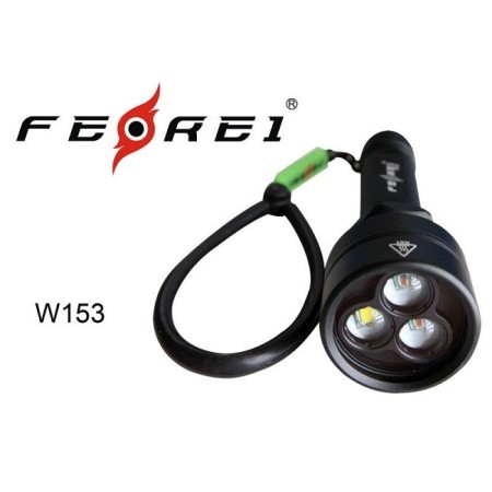 Уцененный товар Фонарь для дайвинга Ferei W153 1хCREE XM-L (Cool White) 2xCREE XP-E (Red)(Б/У. Сост. хорошее. Потертости. Полн. комплект)