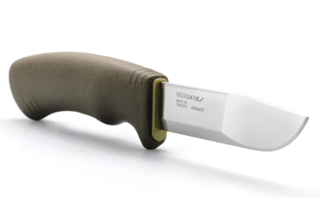 Уцененный товар Нож Morakniv BushCraft Forest, нержавеющая сталь, рез. рукоять, Новый нож + ножны. (Не комплект. Отсутствуют 2 пластиковые ременны)