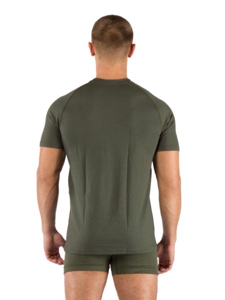 Уцененный товар Футболка мужская Quido/ кор. рукав/ шерсть 160/ зеленый / M, Quido6262M(Витринный образец)