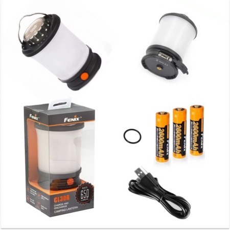 Фонарь Fenix CL30R черный, CL30R