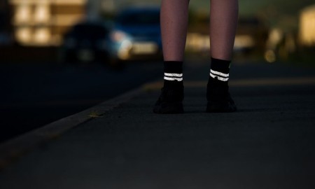 Водонепроницаемые носки DexShell Pro visibility Cycling черный/серый/зеленый S (36-38) (В зип пакете)