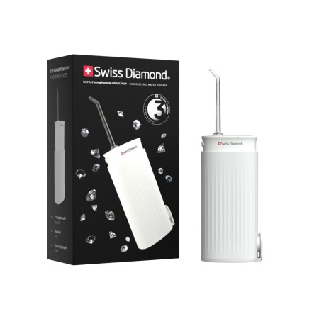 Портативный ирригатор для полости рта Swiss Diamond SD-WF15301W (150 мл, 2 насадки, цвет белый)