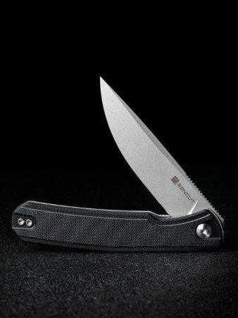 Складной нож SENCUT Scitus D2 Steel Gray Stonewashed Handle G10 Black