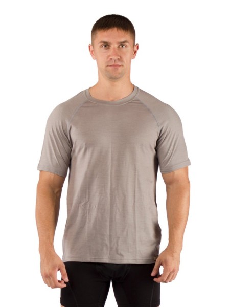 Футболка  мужская Quido/ кор. рукав/ шерсть 160/ серый