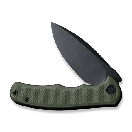 Складной нож CIVIVI Mini Praxis D2 Steel Black Stonewashed OD Handle G10 Green