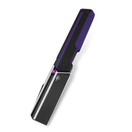 Нож Bestech Tardis сталь D2, рукоять G10 черно-фиолетовая