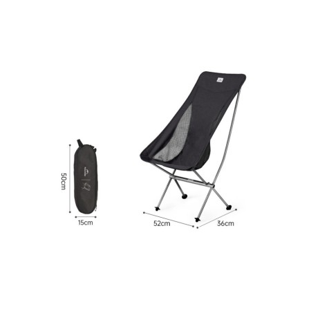 Кресло Naturehike Moon Chair CNK2450JJ015 складное чёрный L, 6976023929410
