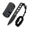 Нож CIVIVI Fixed Blade Circulus сталь 10Cr15CoMoV, рукоять из нержавеющей стали с каменной (Вскрытая, поврежден. упаковка)