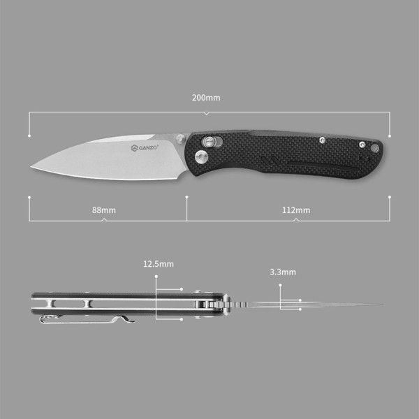 Нож складной Ganzo G771-BK черный