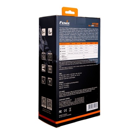 Фонарь Fenix HT18R, крепление на оружие ALG-18 и тактическая кнопка AER-05 в комплекте