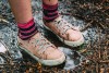 Водонепроницаемые детские носки DexShell Waterproof Children Socks розовый/черный