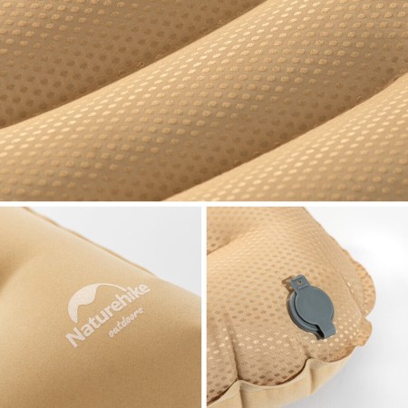 Подушка Naturehike NH21ZT002 для сна хаки, 6927595774380