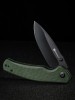 Складной нож SENCUT Slashkin D2 Steel Black Handle Green Canvas Micarta