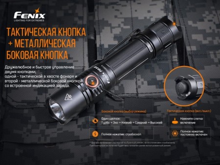 Фонарь Fenix тактический PD35 V3.0 зеленый 1700 люмен