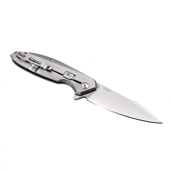 Нож складной Ruike P128-SF серый (Вскрытая, поврежден. упаковка)