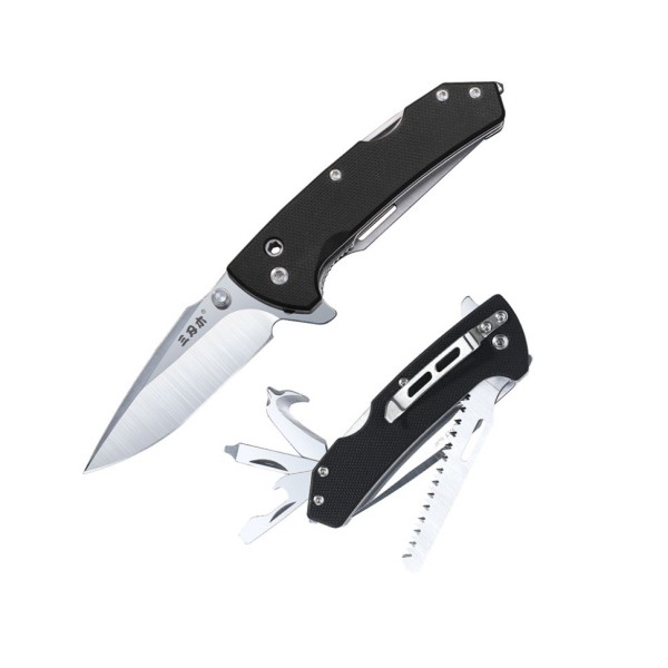 Многофункциональный нож Sanrenmu 7106SUE-GH-T7 черный