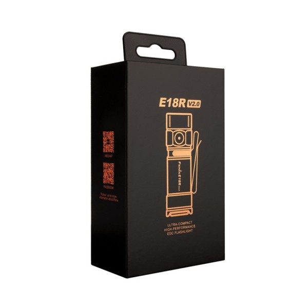 Фонарь Fenix E18R V2.0 в подарочной упаковке, цвет небула