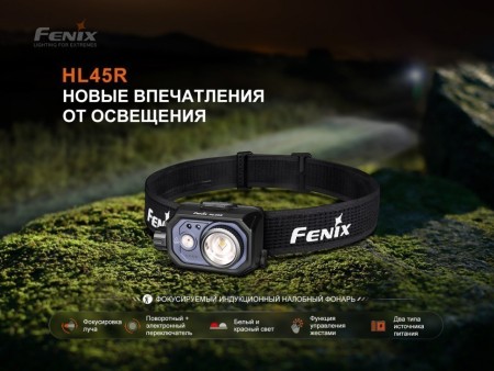 Фонарь Fenix налобный HL45R 1000 люмен (Вскрытая упаковка)