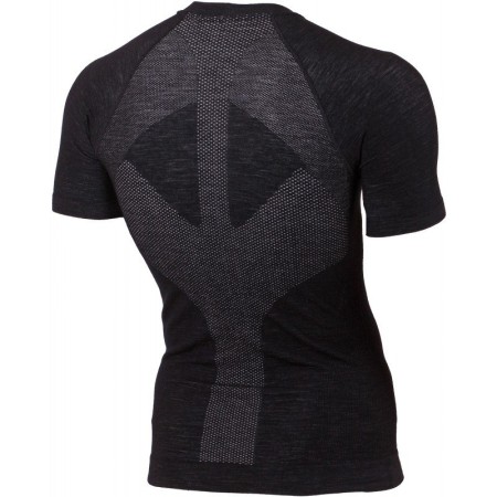 Футболка  мужская WABEL/ кор.рукав/ Шерсть 120/ черная